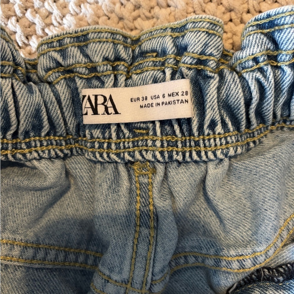Zara Denim Blue Women’s Baggy Jeans - Picture 3 of 5